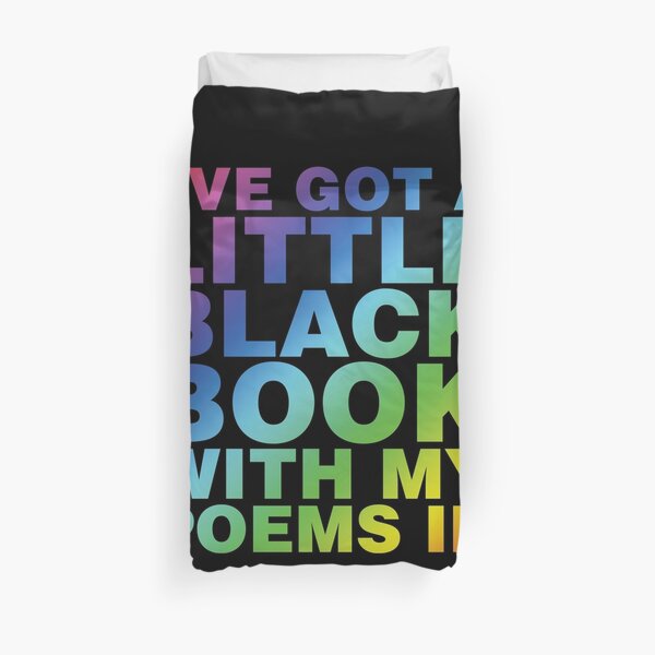 A Little Black Book Duvet Cover