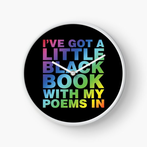 A Little Black Book Clock
