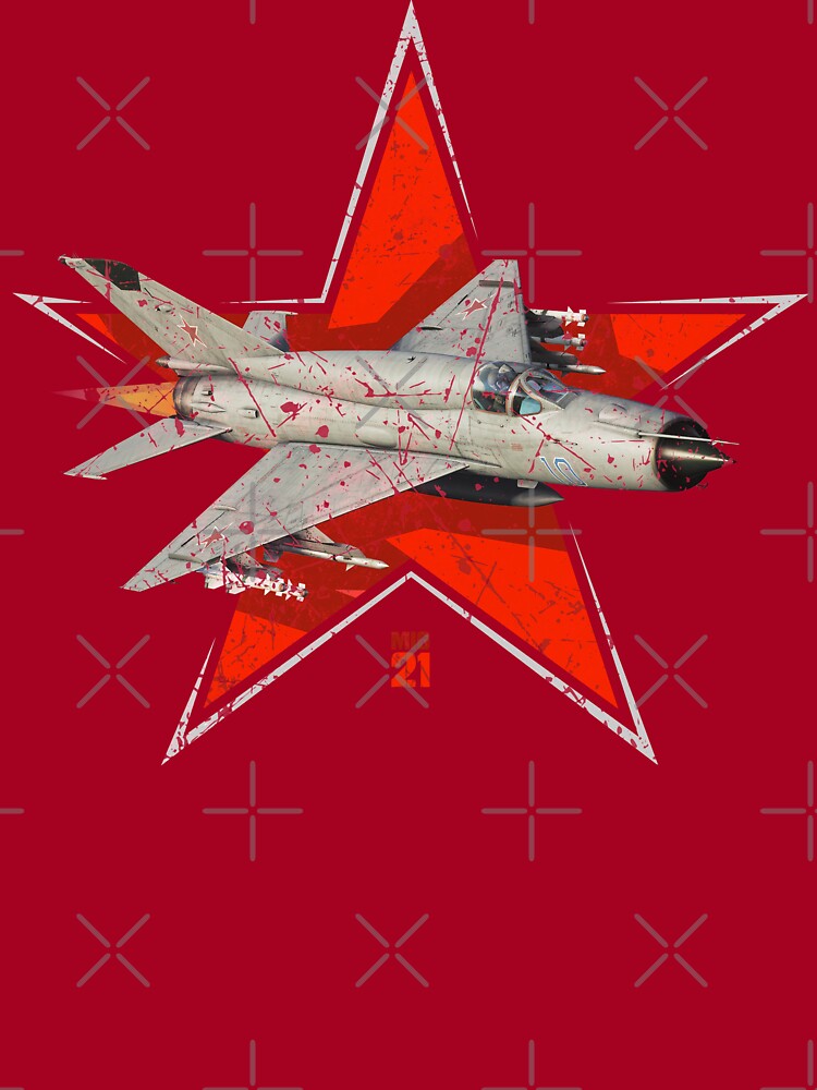 MIG 21 Vintage Soviet Russian Fighter Aircraft Kids T-Shirt for Sale by  quark