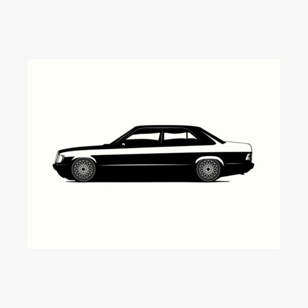 190e Side Artwork Kunstdruck