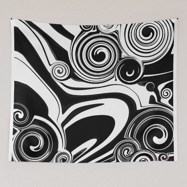 Artikelvorschau, Fluid Painting Schwarz Weiß entworfen und verkauft von Patricia Piotrak.