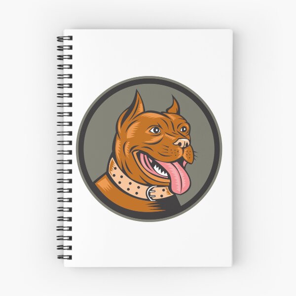 Item preview, Pitbull Dog Mongrel Head Circle Woodcut designed and sold by patrimonio.