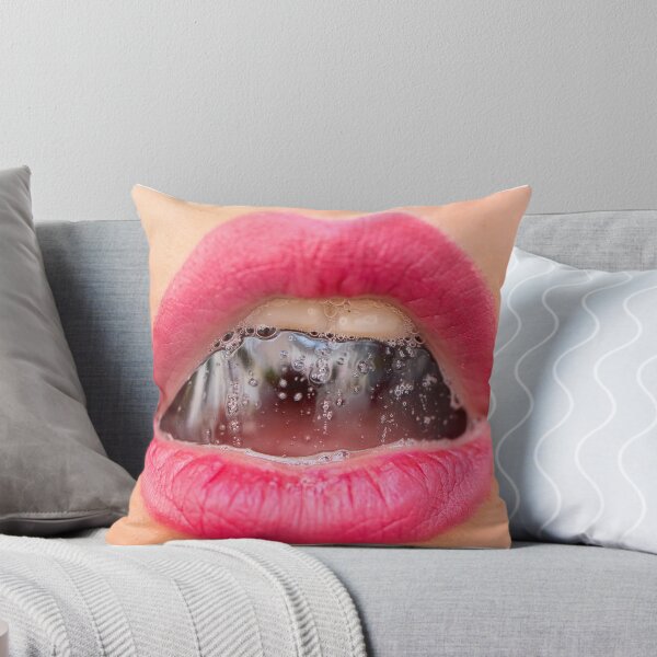 Item preview, female lips with a bubble of saliva designed and sold by Tverdokhlib.