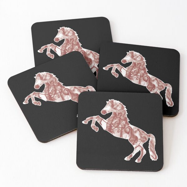 Aperçu de l'œuvre Silhouette de cheval de fumée rouge brûlé créée et vendue par Darcy777.
