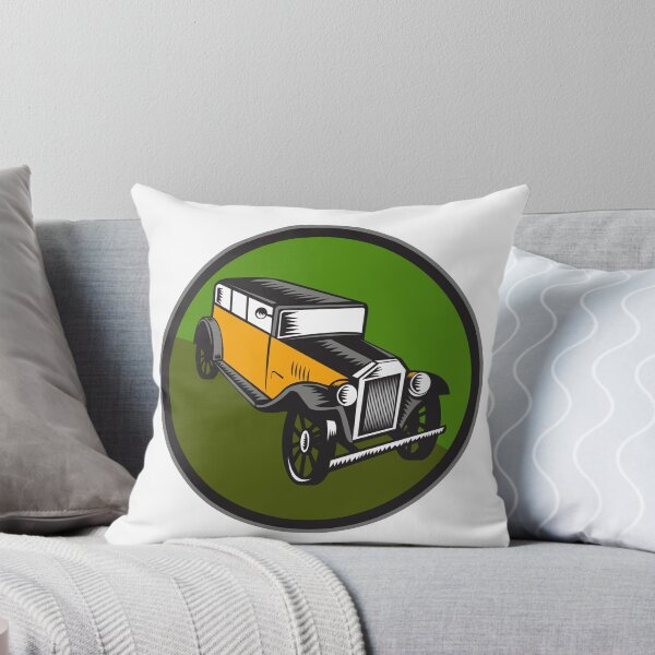 Item preview, Vintage Car Hi Angle Circle Woodcut designed and sold by patrimonio.