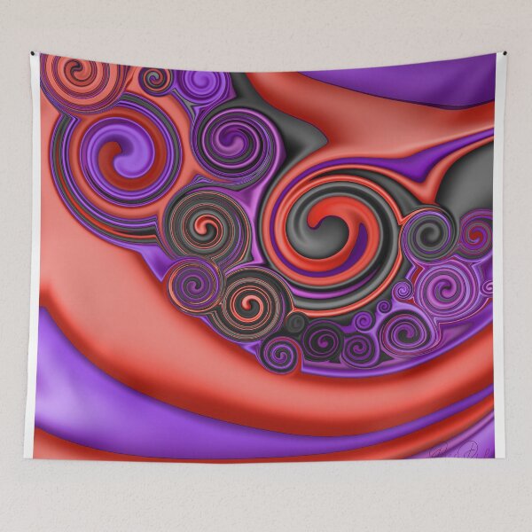 Artikelvorschau, Fluid Painting Red And Purple entworfen und verkauft von Patricia Piotrak.