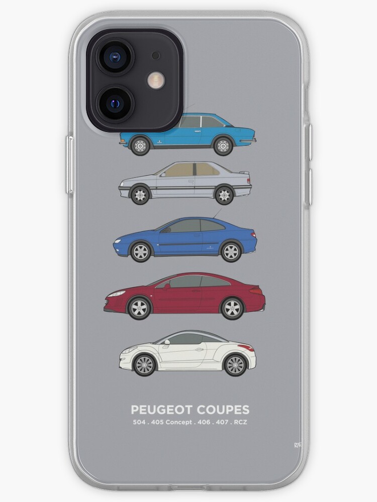 Peugeot Coupes Oldtimer Kollektion 504 405 Concept 406 407 Rcz Iphone Hulle Cover Von Rjwautographics Redbubble