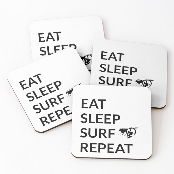 Item preview, Eat Sleep Surf Repeat designed and sold by Retrolendo.