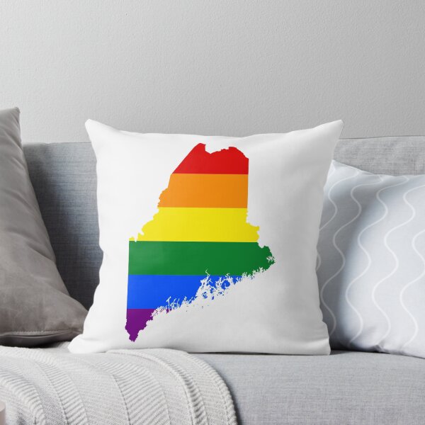 Item preview, LGBT Flag Map of Maine  designed and sold by abbeyz71.