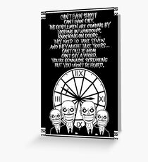 HUSH Clocktower poster Greeting Card