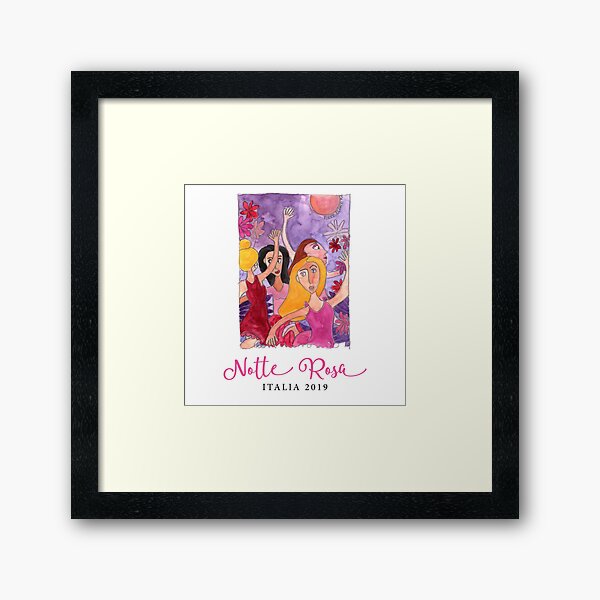 Vista previa del artículo con la obra «Notte Rosa Italia 2019», diseñado y vendido por nicole-by-tcd.