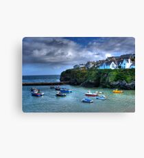 Port Isaac Harbour Cornwall Canvas Print