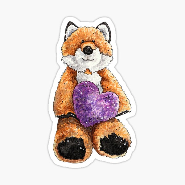 Fluffy Mr Fox Sticker
