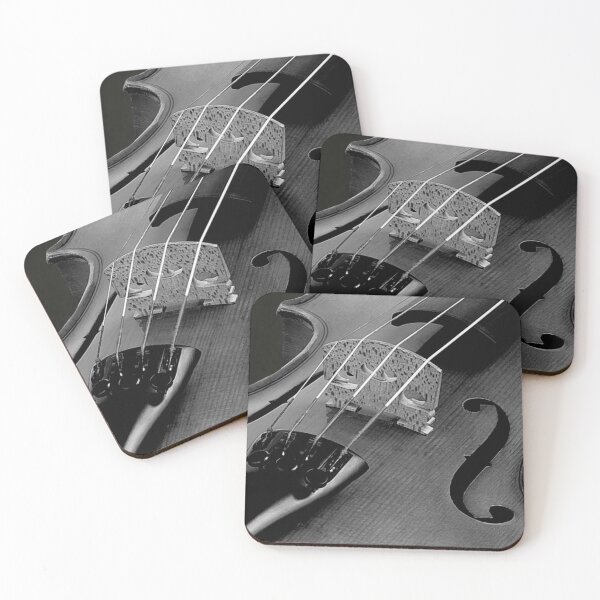 Item preview, Contemporary Black White Violin Musical Instrument Art Matted Picture USA A621 designed and sold by byNicol.