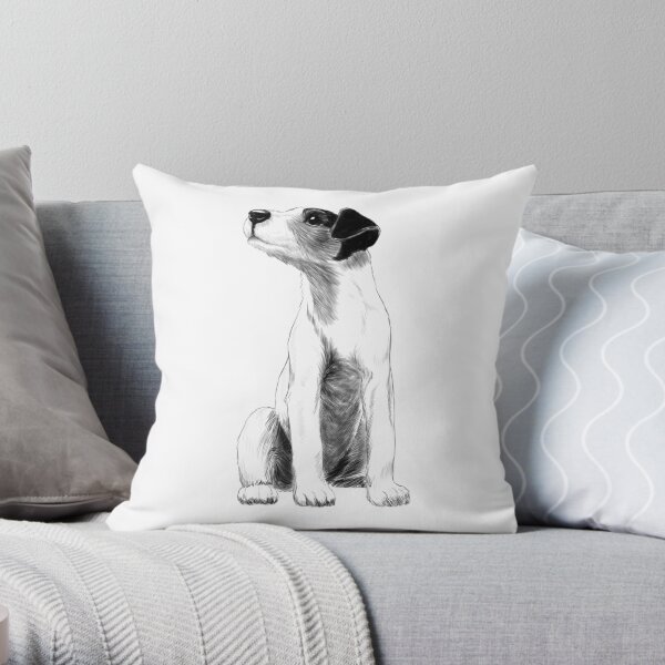 Parson Russell Terrier Throw Pillow