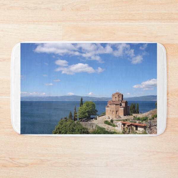 Item preview, Jovan Kaneo church Lake Ohrid landscape Macedonia  designed and sold by goceris.