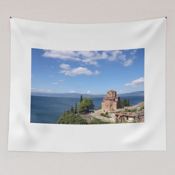 Item preview, Jovan Kaneo church Lake Ohrid landscape Macedonia  designed and sold by goceris.