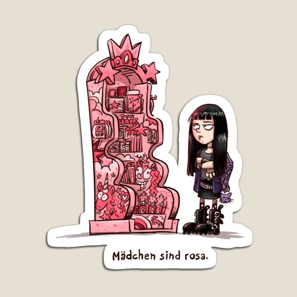 Mädchen sind rosa Magnet