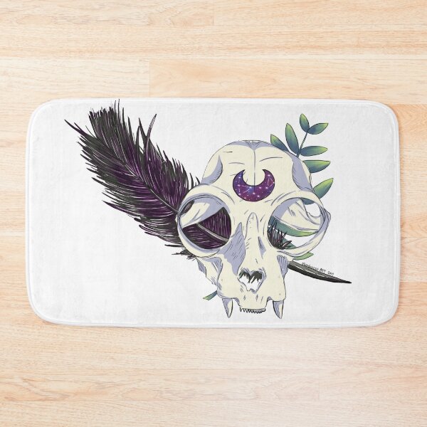 Item preview, Familiars: Cat Skull & Raven Feather designed and sold by Aruna Lavender.