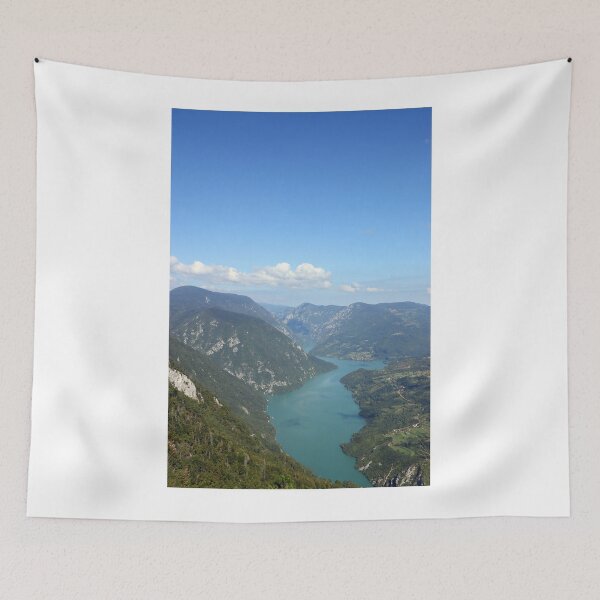 Item preview, viewpoint Banjska stena Tara mountain and Drina river landscape in summer  designed and sold by goceris.