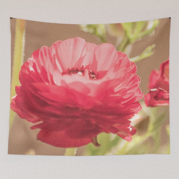 Item preview, Evanescent Beauty Rosy Lipstick Red Ranunculus Portrait designed and sold by nancyjcreates.