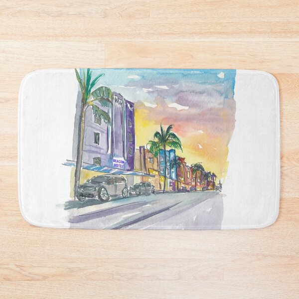 Item preview, Miami Beach Ocean Drive night and lights designed and sold by artshop77.