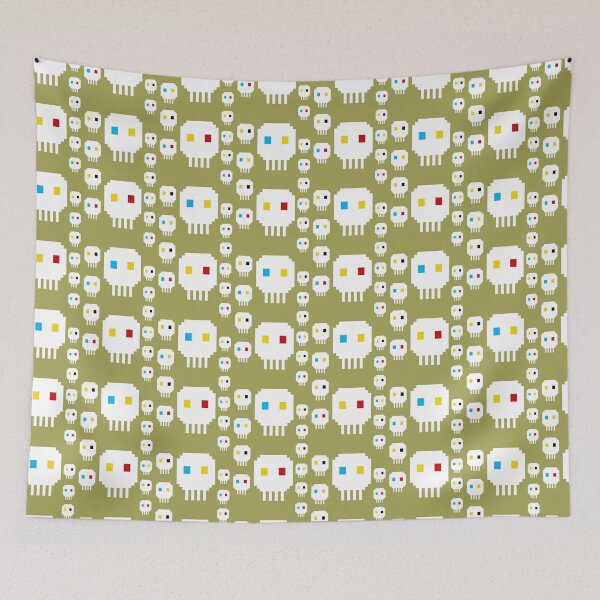 Item preview, Skulls - retro or vintage arcade game style designed and sold by M-Lorentsson.
