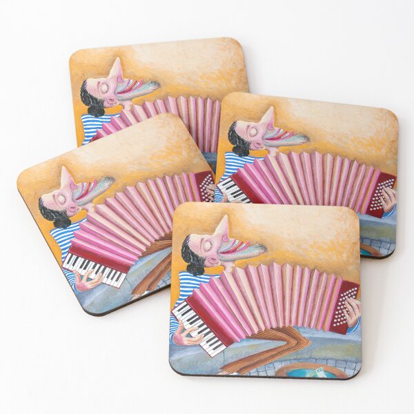 Item preview, Busker playing the accordion designed and sold by govorun.