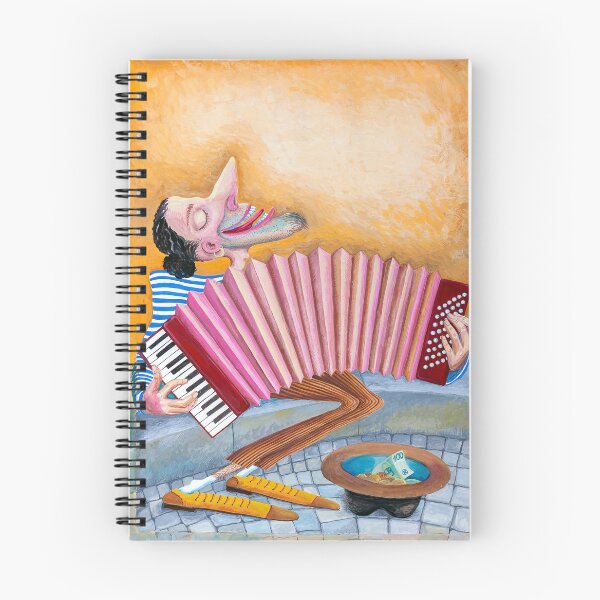Item preview, Busker playing the accordion designed and sold by govorun.