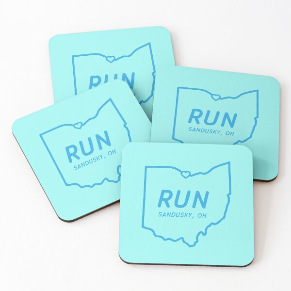 Item preview, Run Sandusky Heart Blue designed and sold by SunnyLemonader.