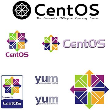 Artwork thumbnail, centos operating system linux sticker set by yourgeekside