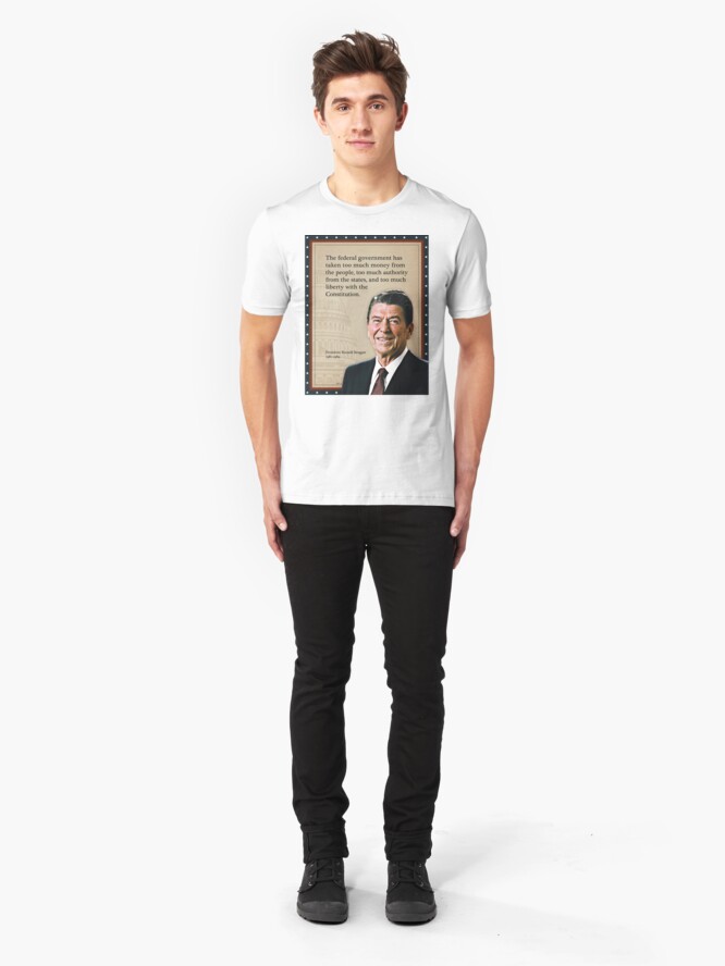 Alternate view of President Ronald Reagan Quote Slim Fit T-Shirt