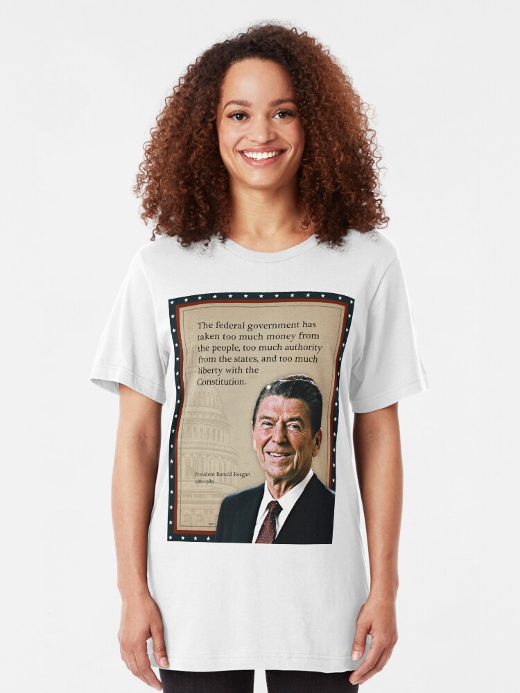 Alternate view of President Ronald Reagan Quote Slim Fit T-Shirt