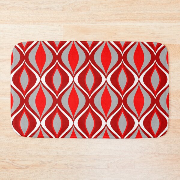 Item preview, Mid-Century Modern Diamonds, Red and Gray designed and sold by Marymarice.