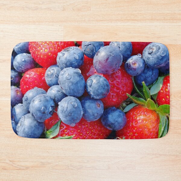 Item preview, blueberries and strawberries designed and sold by AidaArt.