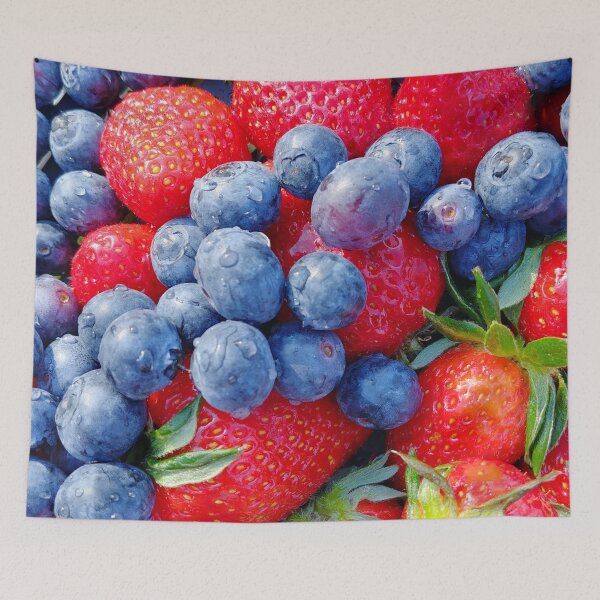Item preview, blueberries and strawberries designed and sold by AidaArt.