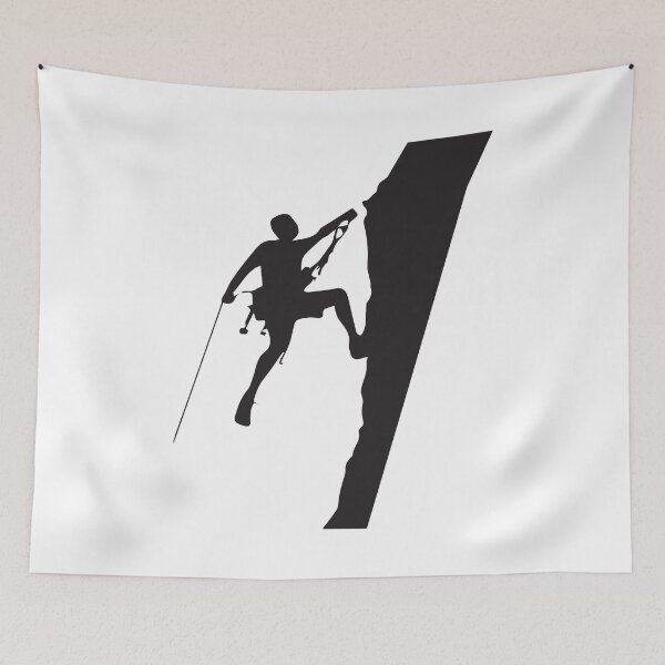 Item preview, Climbing in black and white designed and sold by DerNerd.