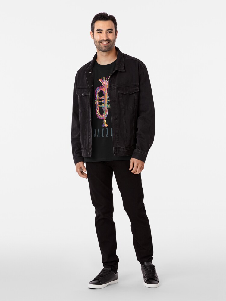 Alternate view of JAZZIZ “Trumpet” Premium T-Shirt