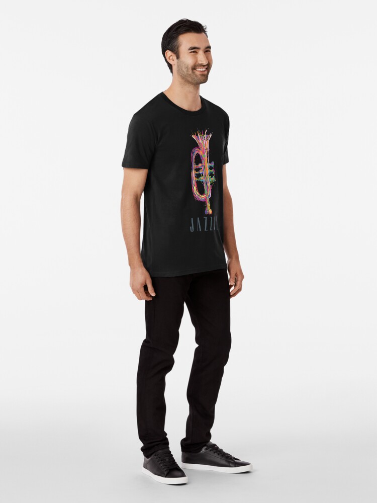 Alternate view of JAZZIZ “Trumpet” Premium T-Shirt