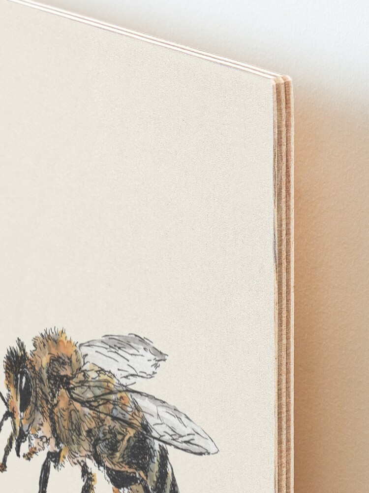 Alternate view of Honey Bee Mounted Print