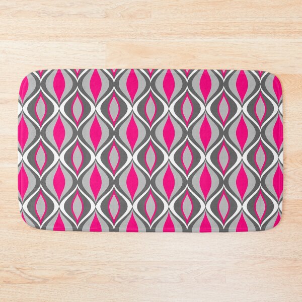 Item preview, Mid-Century Modern Diamonds, Fuchsia and Gray designed and sold by Marymarice.