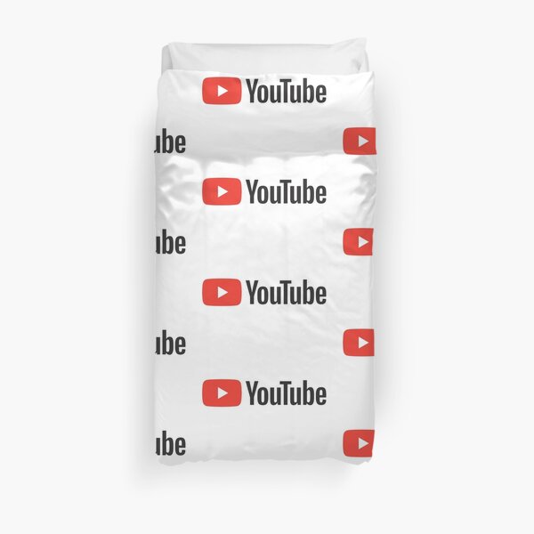 Best Youtube Logo Duvet Covers Redbubble - vip is the toilet roblox the crazy elevator youtube