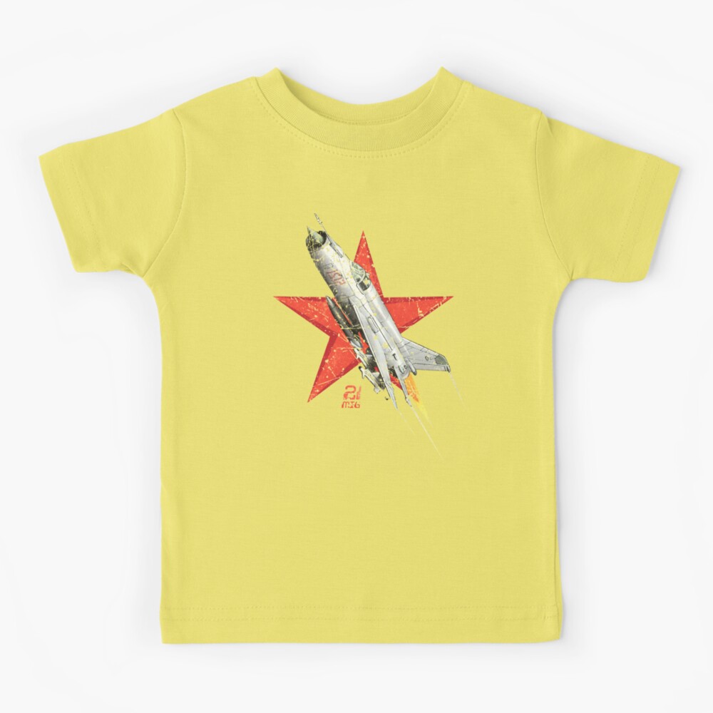 : MiG-21 Russian Soviet Era Star Vintage Aircraft T-Shirt :  Clothing, Shoes & Jewelry