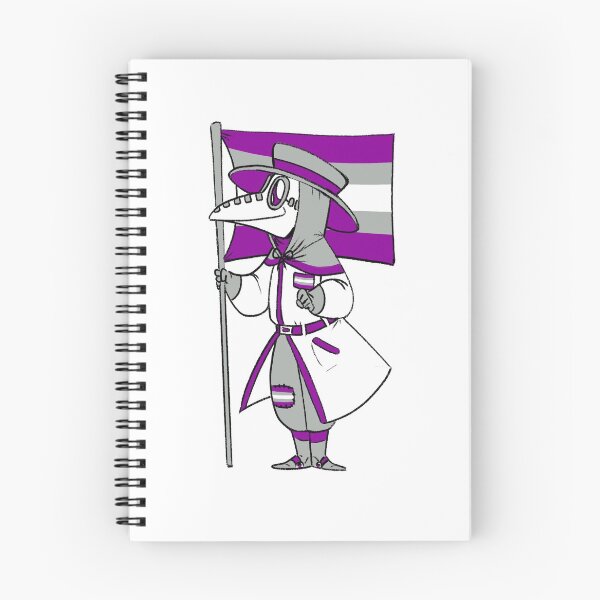 Item preview, Gray Asexual Pride Plague Doctor designed and sold by soodie.
