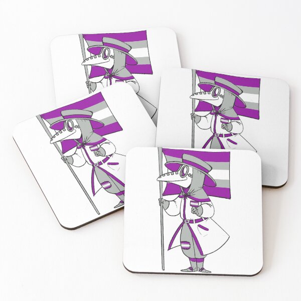 Item preview, Gray Asexual Pride Plague Doctor designed and sold by soodie.