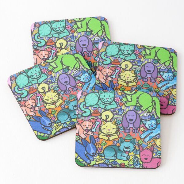 Item preview, Rainbow Cats & Dogs designed and sold by Jami Moore.
