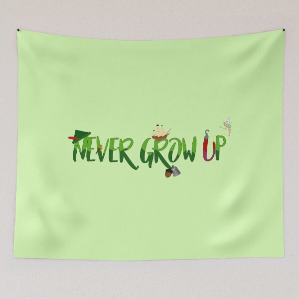 Item preview, NEVER GROW UP designed and sold by thimbletinker.