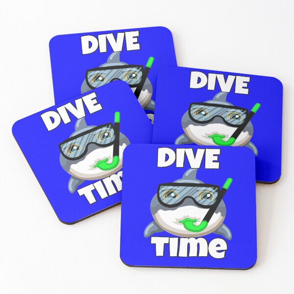 Item preview, Funny Happy Cartoon Shark With Snorkel And Googles Dive Time  designed and sold by fantasticdesign.