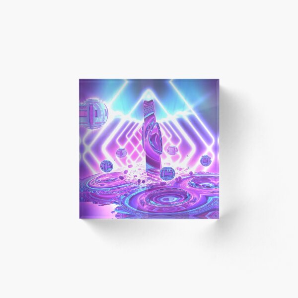 Quantum Jump by Spaced Painter Acrylic Block