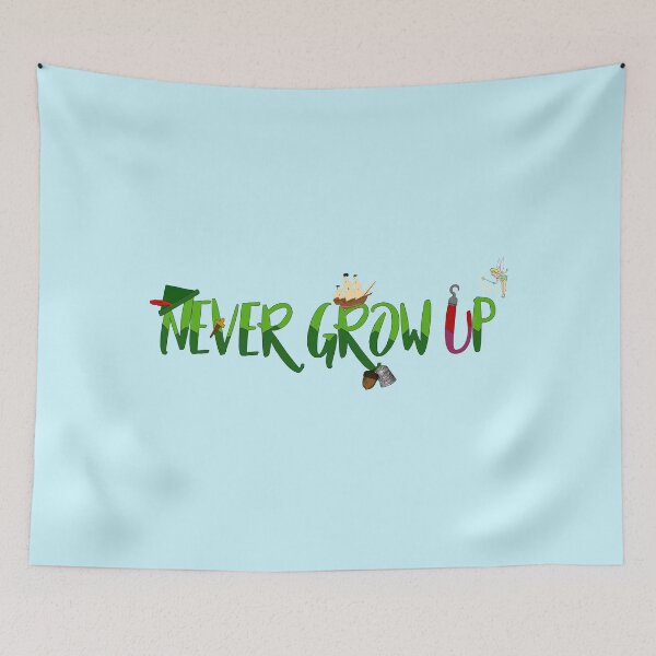 Item preview, NEVER GROW UP designed and sold by thimbletinker.